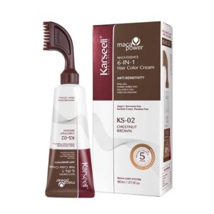 Tinte marrón para cabello Karseell 80 ml