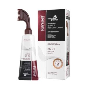 Tinte negro para cabello Karseell 80 ml